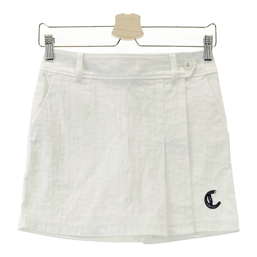 CALLAWAY キャロウェイ インナー付 スカート 総柄 ホワイト系 SS 【中古】ゴルフウェア レディース