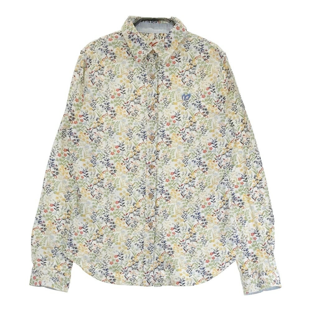 MASTER BUNNY EDITION マスターバニーエディション 長袖シャツ 花柄 ホワイト系 1 【中古】ゴルフウェア レディース