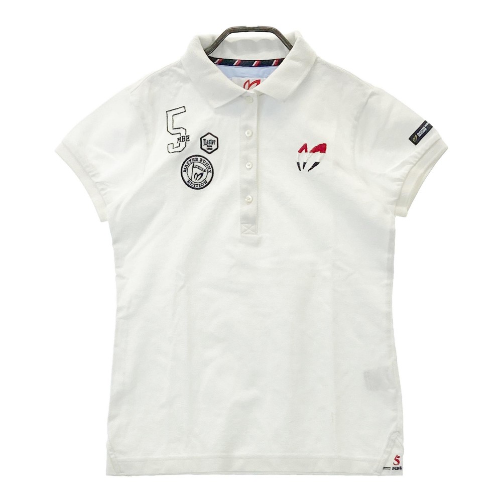MASTER BUNNY EDITION マスターバニーエディション 5周年 半袖ポロシャツ ホワイト系 1 【中古】ゴルフウェア レディース