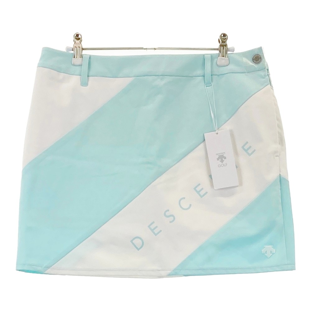 DESCENTE GOLF デサントゴルフ インナー付 スカート ブルー系 O 【中古】ゴルフウェア レディース