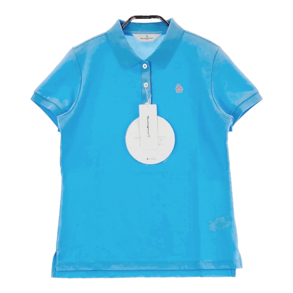 MUNSING WEAR マンシングウェア 半袖ポロシャツ ブルー系 M 【中古】ゴルフウェア レディース