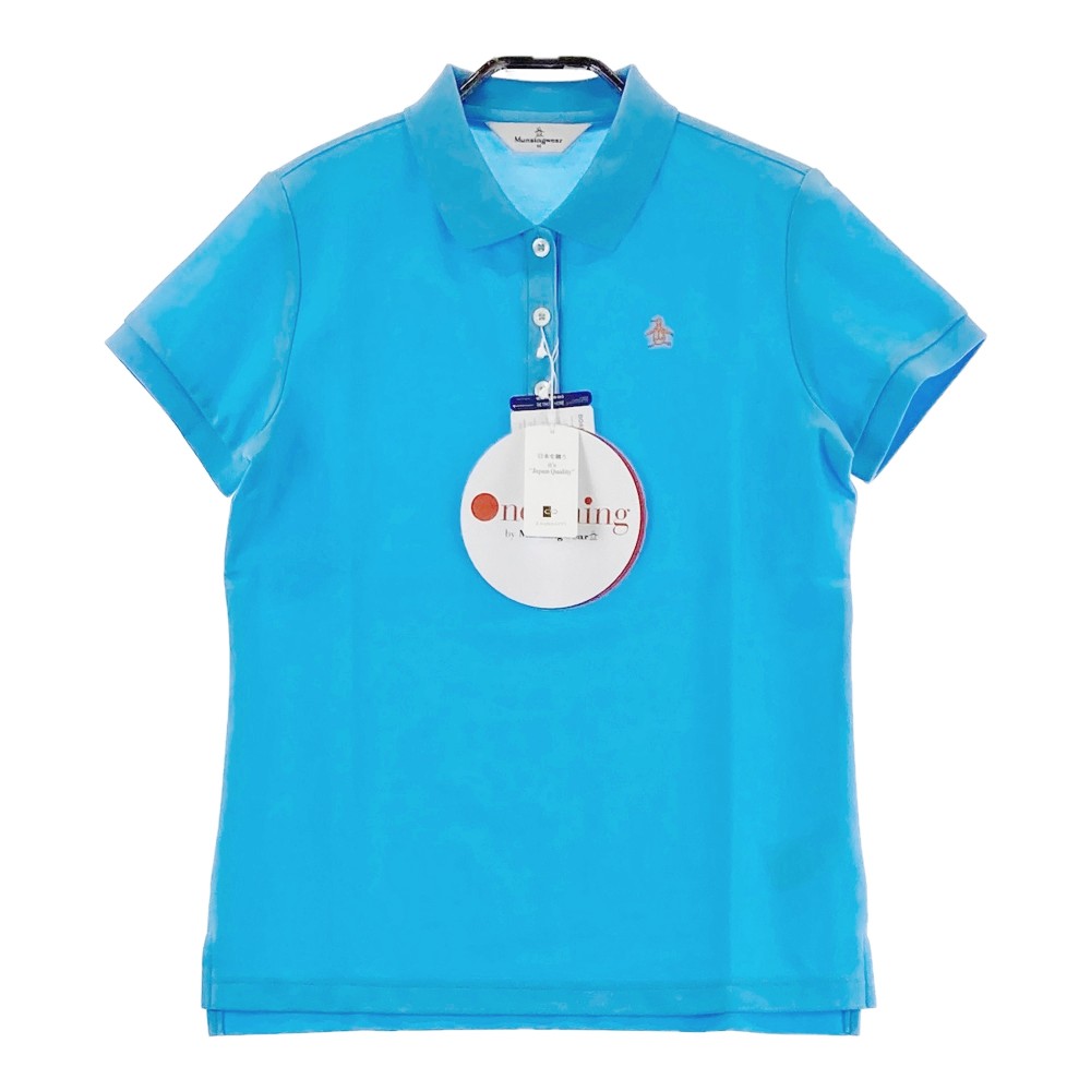 MUNSING WEAR マンシングウェア 半袖ポロシャツ ブルー系 M 【中古】ゴルフウェア レディース
