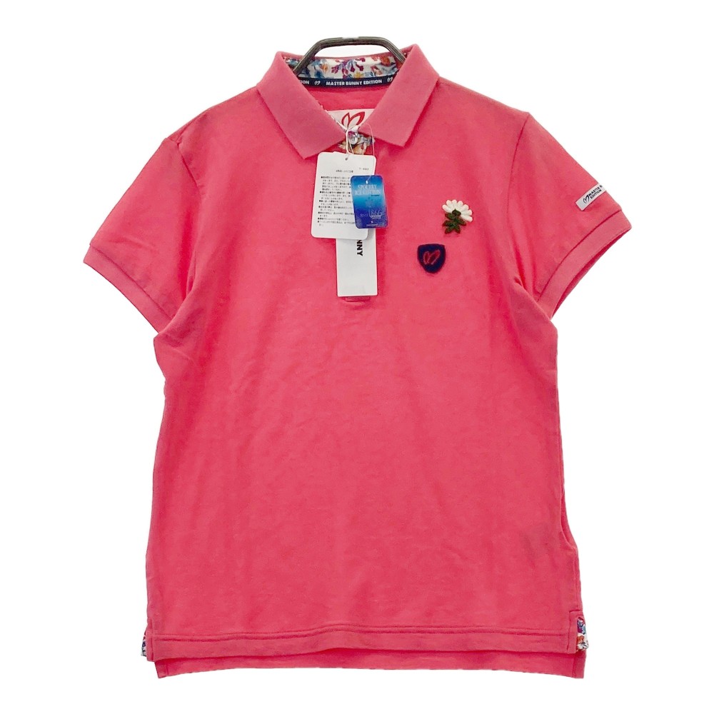 MASTER BUNNY EDITION マスターバニーエディション 半袖ポロシャツ ピンク系 1 【中古】ゴルフウェア レディース