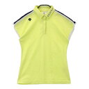 DESCENTE GOLF デサントゴルフ 半袖ポロシャツ グリーン系 S 【中古】ゴルフウェア レディース