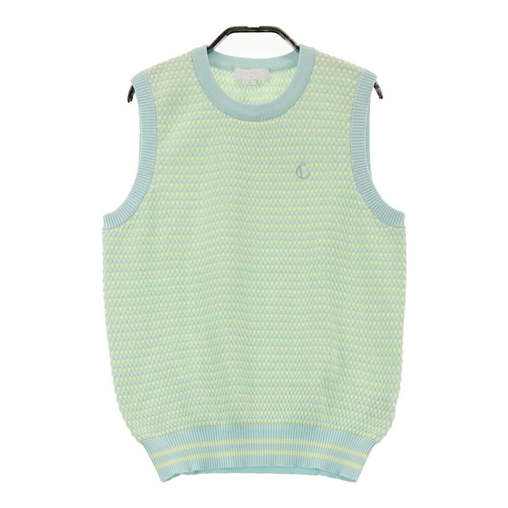 CALLAWAY キャロウェイ ニットベスト 総柄 グリーン系 M 【中古】ゴルフウェア レディース