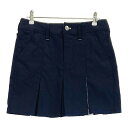 FILA GOLF フィラゴルフ プリーツスカート ネイビー系 M 【中古】ゴルフウェア レディース(4)
