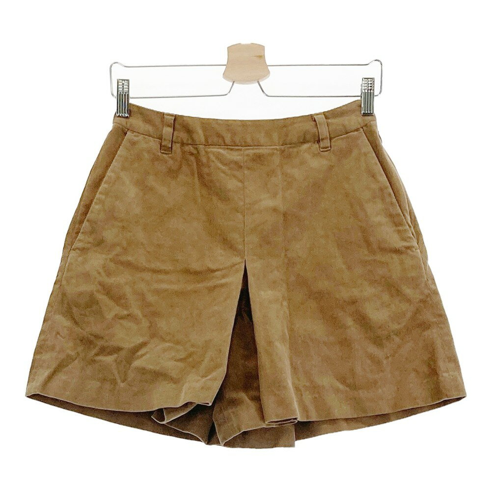 BEAMS GOLF ビームスゴルフ コーデュロイ キュロットパンツ ブラウン系 M 【中古】ゴルフウェア レディース