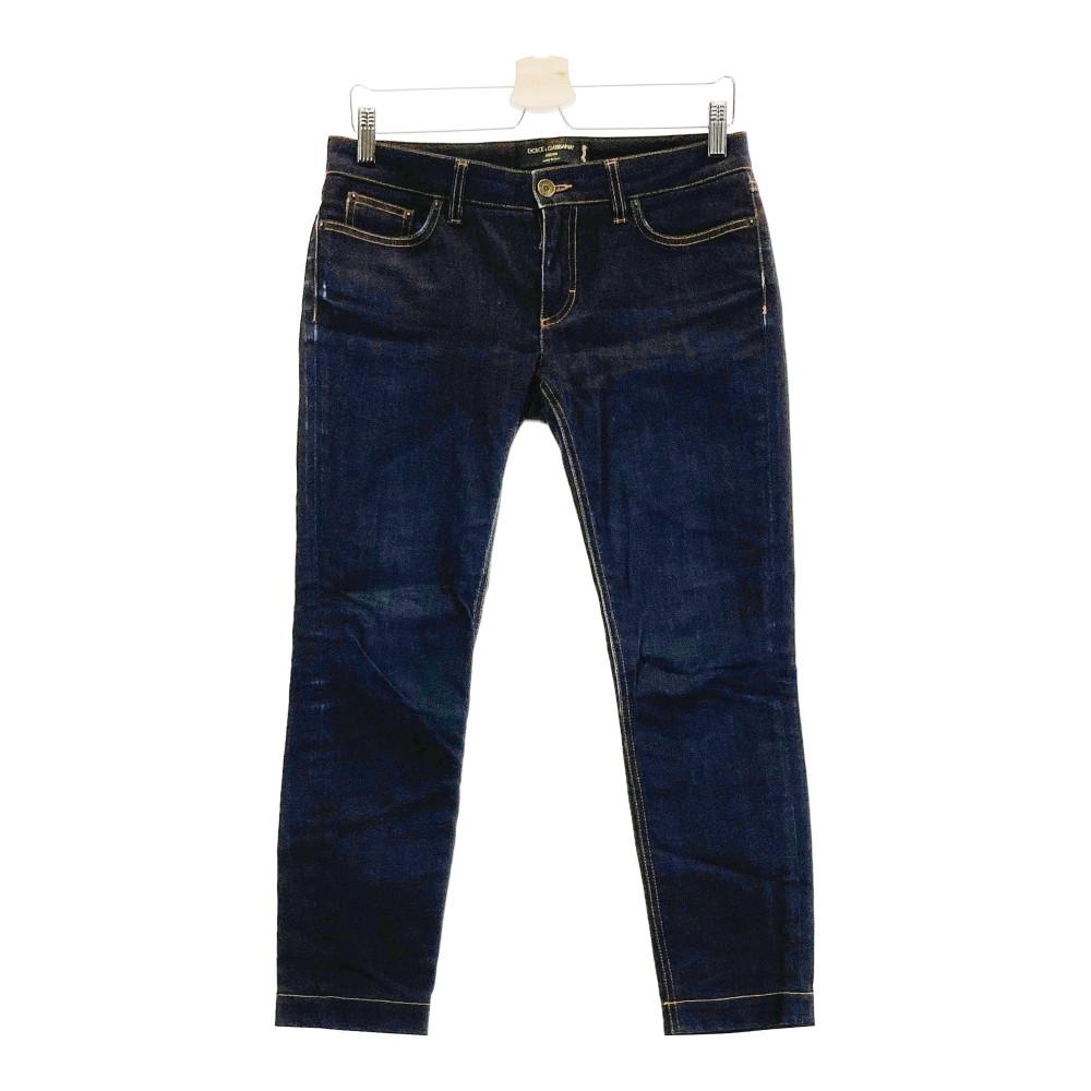 DOLCE & GABBANA ドルチェ アンド ガッバーナ デニムパンツ PRETTY ネイビー系 42 【中古】レディース