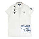 PEARLY GATES パーリーゲイツ 2022年 半袖ポロシャツ アウトロゴ ホワイト系 0 【中古】ゴルフウェア レディース