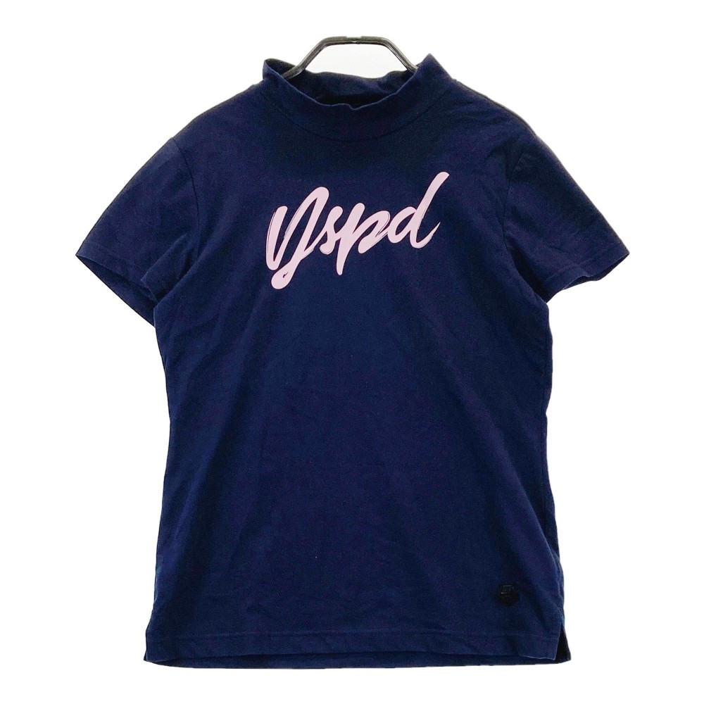 CALLAWAY キャロウェイ ハイネック 半袖Tシャツ ネイビー系 L 【中古】ゴルフウェア レディース