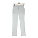 ADIDAS GOLF アディダスゴルフ GM0877 ストレッチ サッカー パンツ グレー系 S 【中古】ゴルフウェア レディース