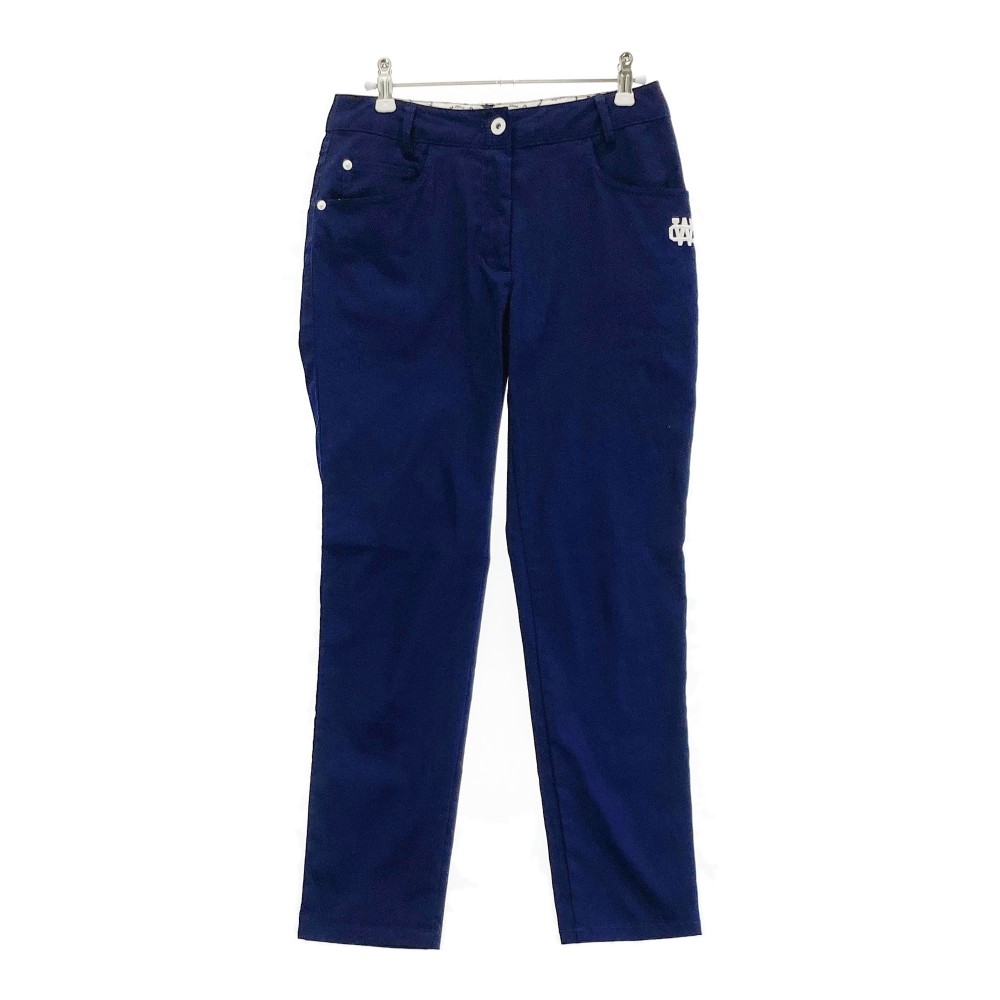 CALLAWAY キャロウェイ ロングパンツ ロゴ刺繍 ネイビー系 M 【中古】ゴルフウェア レディース