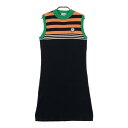 JACK BUNNY ジャックバニー ハイネック ノースリーブ ニットワンピース ブラック系 1 【中古】ゴルフウェア レディース
