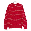 CALLAWAY SELECT キャロウェイ セレクト ウール混 ニットセーター ボーダー柄 レッド系 M 【中古】ゴルフウェア レディース