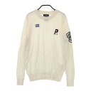 PEARLY GATES パーリーゲイツ ウール ニットセーター ベージュ系 0 【中古】ゴルフウェア レディース