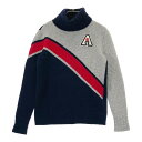 ARCHIVIO アルチビオ タートルネック ニットセーター ネイビー系 36 【中古】ゴルフウェア レディース