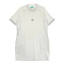 CUARTO UNITED クアルトユナイテッド ハイネック 半袖ワンピース ホワイト系 L 【中古】ゴルフウェア レディース