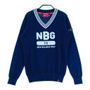 NEW BALANCE GOLF ニューバランス ニットセーター ネイビー系 O 【中古】ゴルフウェア レディース