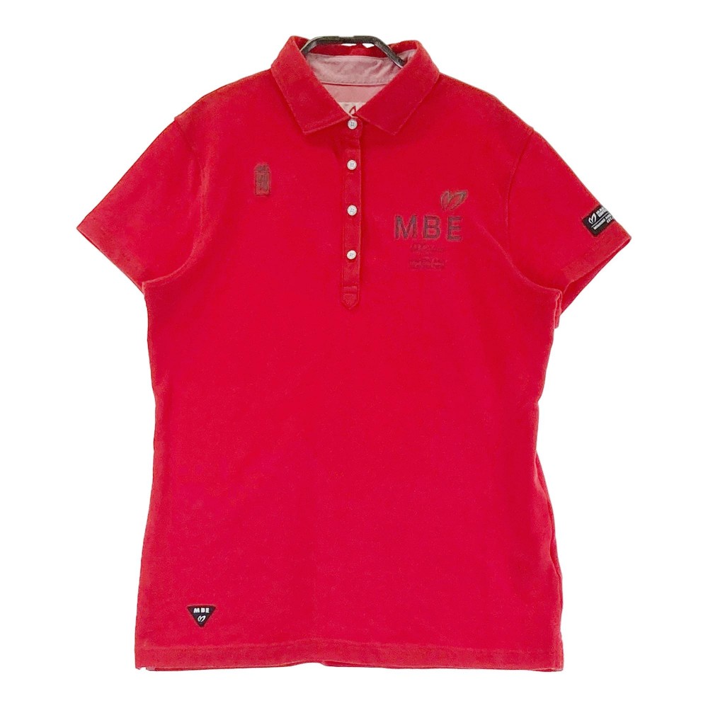 MASTER BUNNY EDITION マスターバニーエディション 半袖ポロシャツ レッド系 2 【中古】ゴルフウェア レディース