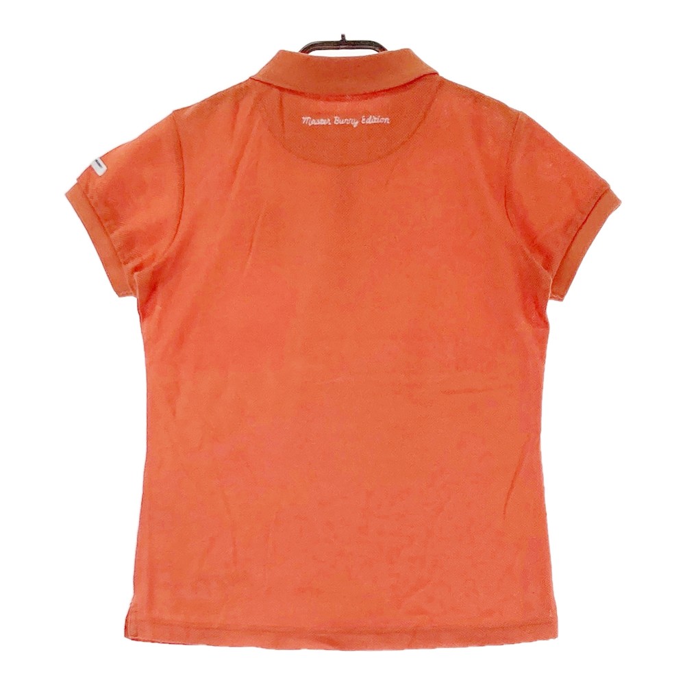 MASTER BUNNY EDITION マスターバニーエディション 半袖ポロシャツ 刺繍 オレンジ系 0 【中古】ゴルフウェア レディース