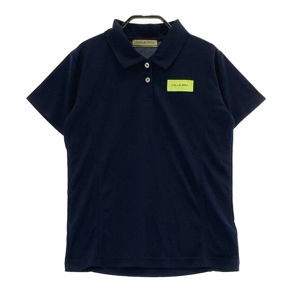 CALLEJERA カジェヘラ 半袖ポロシャツ ネイビー系 1 【中古】ゴルフウェア レディース