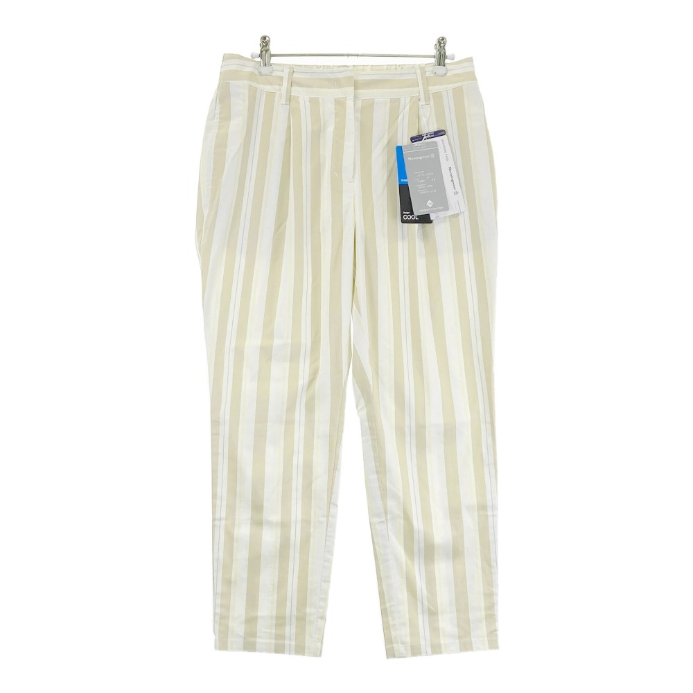 MUNSING WEAR マンシングウェア パンツ ストライプ ベージュ系 LL 【中古】ゴルフウェア レディース