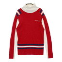 JUN&ROPE ジュン アンド ロペ タートルネック 長袖ニットセーター レッド系 L 【中古】ゴルフウェア レディース