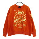 PEARLY GATES パーリーゲイツ ウール ニットセーター オレンジ系 0 【中古】ゴルフウェア レディース