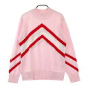 VIVA HEART ビバハート ハイネック ニットセーター ピンク系 42 【中古】ゴルフウェア レディース