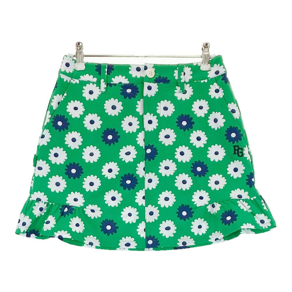 PEARLY GATES パーリーゲイツ 30周年モデル スカート 花 総柄 グリーン系 00 【中古】ゴルフウェア レ..