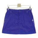 PEARLY GATES パーリーゲイツ ストレッチスカート ネイビー系 1 【中古】ゴルフウェア レディース