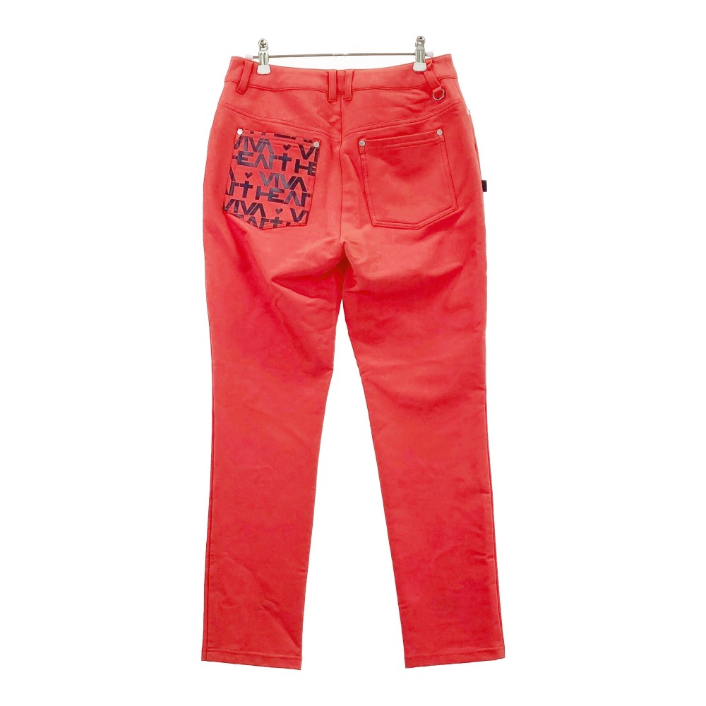 VIVA HEART ビバハート ストレッチパンツ オレンジ系 40 【中古】ゴルフウェア レディース