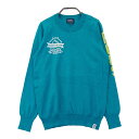 PEARLY GATES パーリーゲイツ 30周年モデル ニットセーター ニコちゃん ブルー系 0 【中古】ゴルフウェア レディース