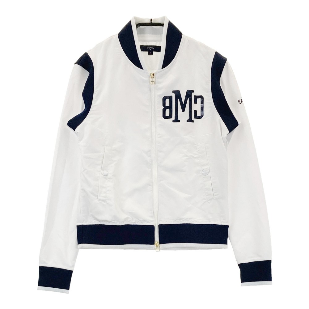 CALLAWAY キャロウェイ ジップジャケット ホワイト系 S 【中古】ゴルフウェア レディース