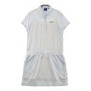 FIDRA フィドラ 半袖ワンピース 総柄 グレー系 L 【中古】ゴルフウェア レディース