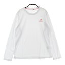 LECOQ GOLF ルコックゴルフ 2023年モデル 長袖Tシャツ ホワイト系 O 【中古】ゴルフウェア レディース