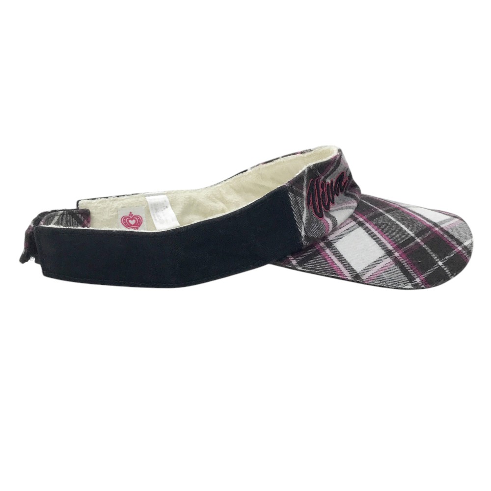 VIVA HEART ビバハート サンバイザー チェック柄 ブラック系 40 【中古】ゴルフウェア