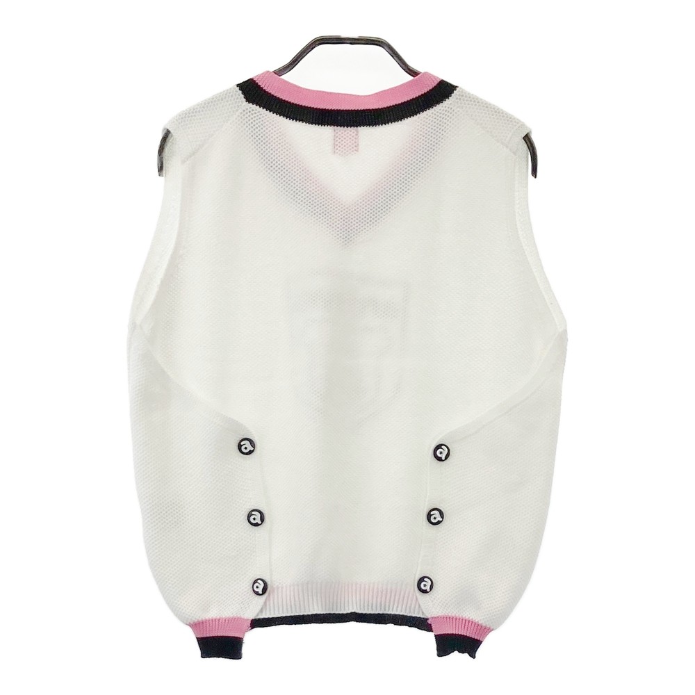 ARCHIVIO アルチビオ ニットベスト ホワイト系 38 【中古】ゴルフウェア レディース