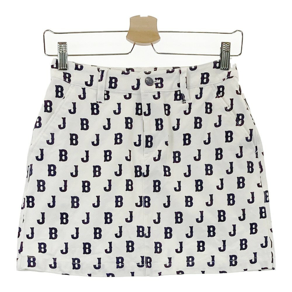 JACK BUNNY ジャックバニー 2024年モデル インナー付 ストレッチ スカート ロゴ総柄 ホワイト系 0 【中古】ゴルフウェア レディースのサムネイル