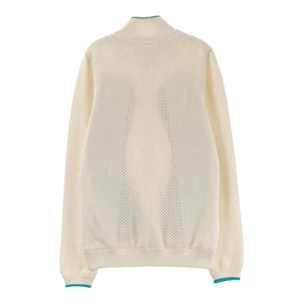 DESCENTE GOLF デサントゴルフ 中綿ジャケット ホワイト系 M 【中古】ゴルフウェア レディース