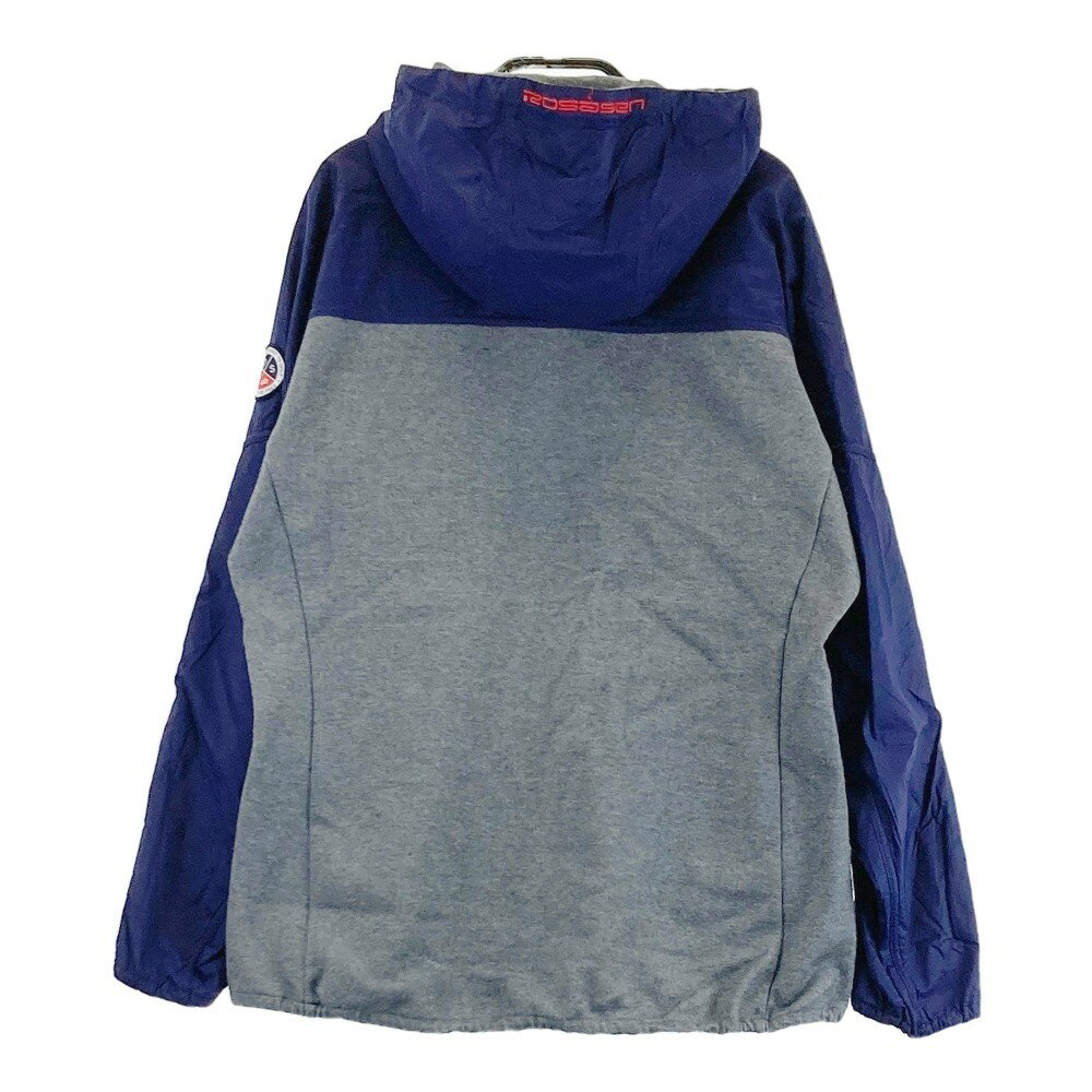 ROSASEN ロサーセン ナイロン切替 ジップパーカー グレー系 L 【中古】ゴルフウェア レディース