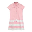 LECOQ GOLF ルコックゴルフ 半袖ワンピース ピンク系 M 【中古】ゴルフウェア レディース