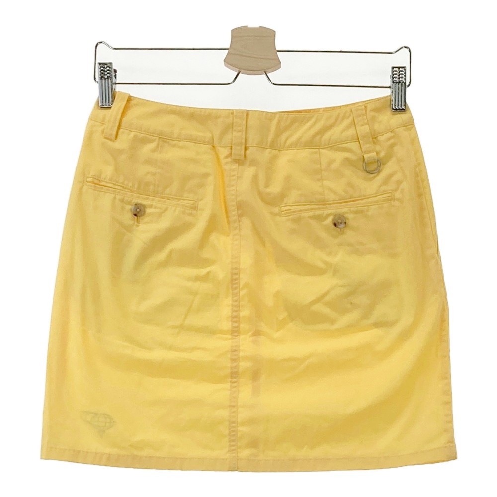 BEAMS GOLF ビームスゴルフ ストレッチスカート イエロー系 S 【中古】ゴルフウェア レディース