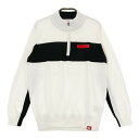 JUN&ROPE ジュン アンド ロペ ハーフジップ ニットセーター ホワイト系 M 【中古】ゴルフウェア レディース