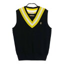 JACK BUNNY ジャックバニー 2023年モデル ニットベスト ブラック系 1 【中古】ゴルフウェア レディース