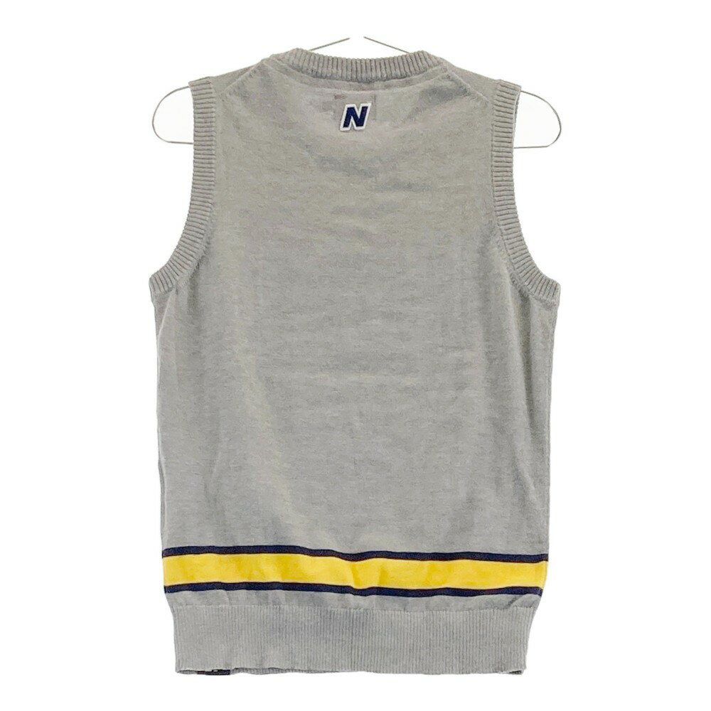 NEW BALANCE GOLF ニューバランス ニットベスト グレー系 1 【中古】ゴルフウェア レディース