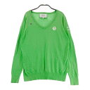 PEARLY GATES パーリーゲイツ ニットセーター グリーン系 2 【中古】ゴルフウェア レディース