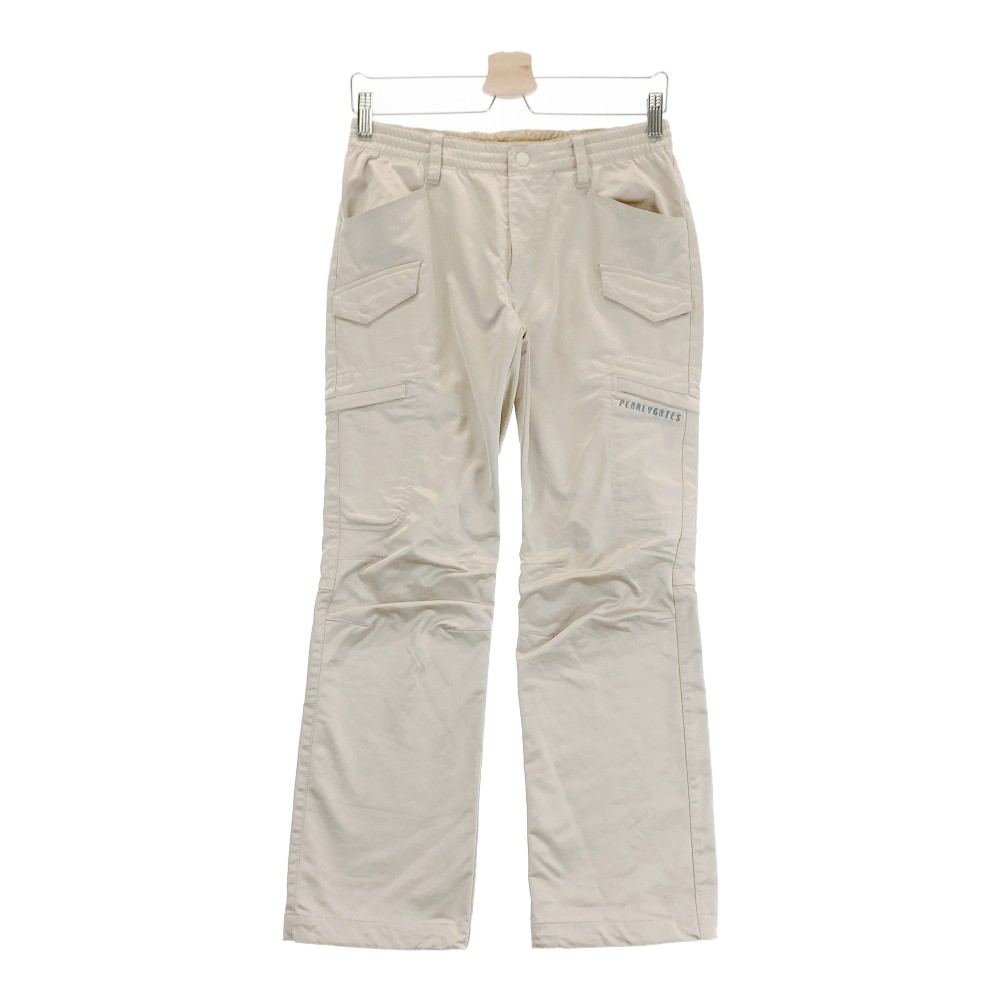 PEARLY GATES パーリーゲイツ ロングパンツ ベージュ系 0 【中古】ゴルフウェア レディース