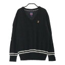 ADMIRAL アドミラル 長袖 ニットセーター ブラック系 M 【中古】ゴルフウェア レディース