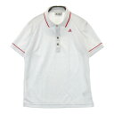 ADIDAS GOLF アディダスゴルフ JM531 半袖ポロシャツ ホワイト系 M 【中古】ゴルフウェア レディース